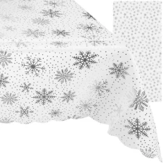Скатертина святкова Ruhhy 260x140 см White (5900779947955)