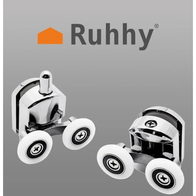 Ролики для душової кабіни комплект Ruhhy 8 шт (5900779948297)