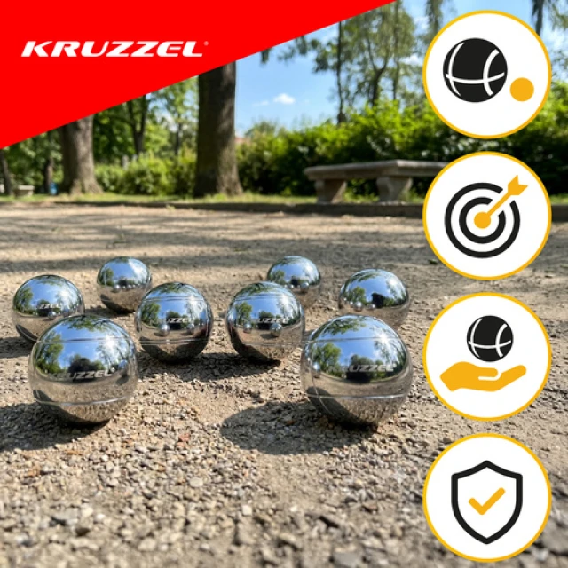 Гра в петанк Kruzzel 8 куль + чохол (5900779948334)
