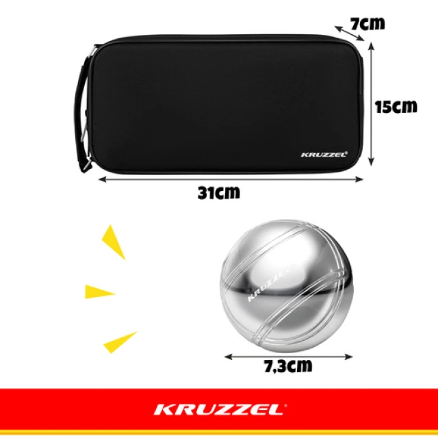 Гра в петанк Kruzzel 8 куль + чохол (5900779948334)