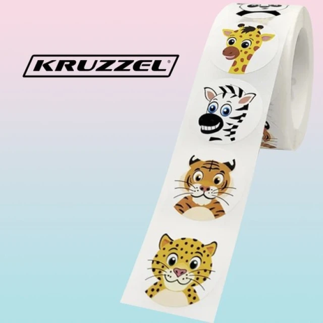 Мотиваційні наклейки Kruzzel 500 шт у рулоні (5900779948419)