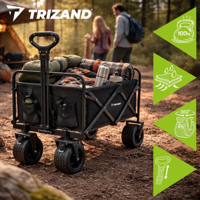 Тачка транспортна складна Gardlov 100 кг (5900779948761)