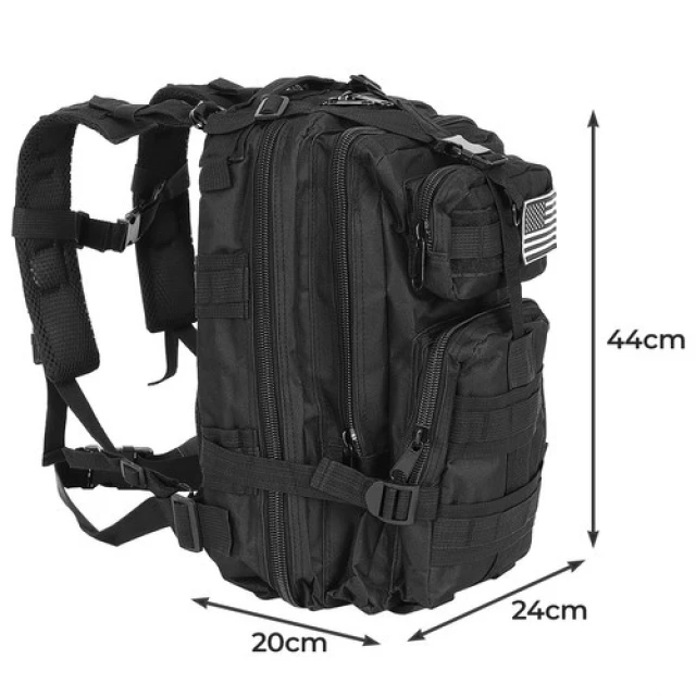 Рюкзак туристичний Trizand 20 л 5 відділень Black (5900779948778)