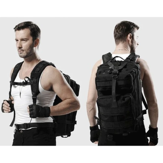 Рюкзак туристичний Trizand 20 л 5 відділень Black (5900779948778)