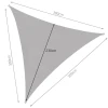 Вітрило сонцезахисне трикутне Gardlov 3x3x3 м Gray (5900779948914)