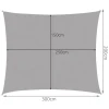 Парус солнцезащитный прямоугольный Gardlov 3x2 м Gray (5900779948921)