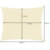 Вітрило сонцезахисне прямокутне Gardlov 3x2 м Beige (5900779948938)