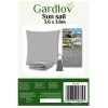Вітрило сонцезахисне квадратне Gardlov 3.6x3.6 м Gray (5900779948945)