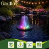 Фонтан плаваючий сонячний Gardlov з LED-підсвіткою (5900779949140)