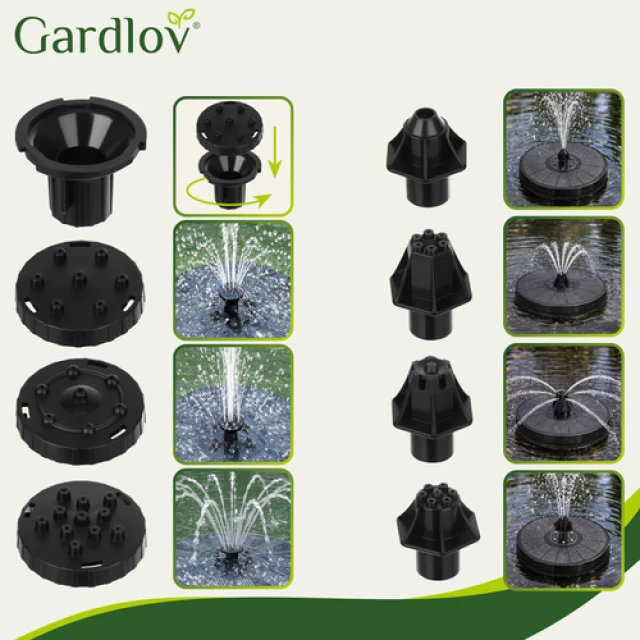 Фонтан плаваючий сонячний Gardlov з LED-підсвіткою (5900779949140)