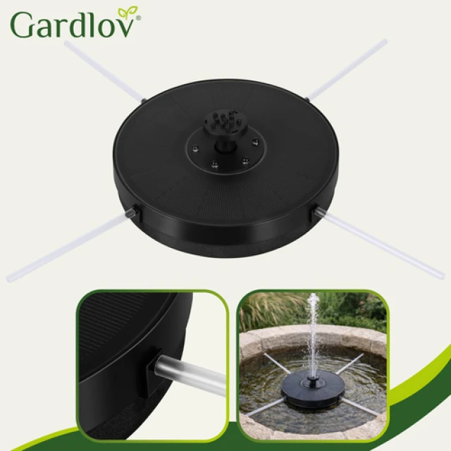 Фонтан плаваючий сонячний Gardlov з LED-підсвіткою (5900779949140)