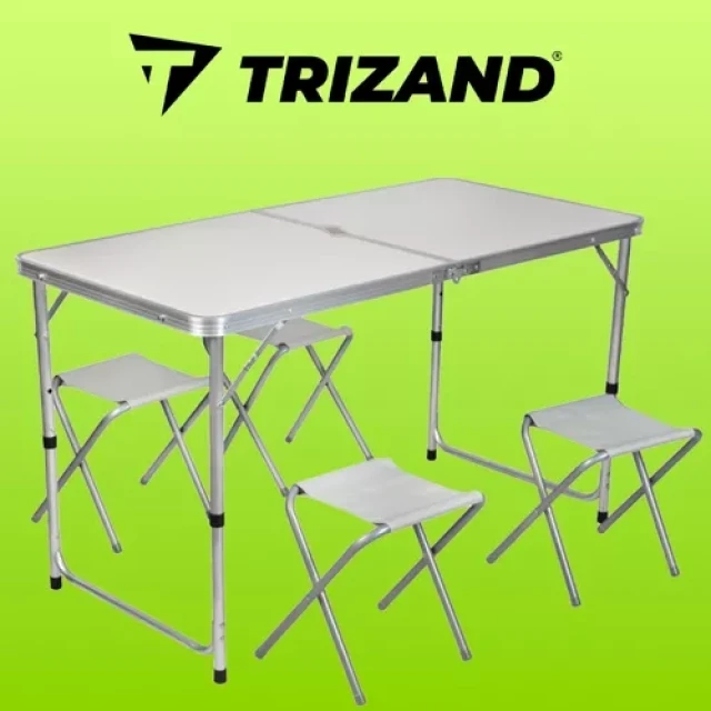 Набір кемпінговий стіл + Trizand 4 стільці (5900779949195)