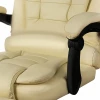 Офісне крісло з підставкою для ніг Malatec Beige (5900779949317)
