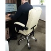 Офісне крісло з підставкою для ніг Malatec Beige (5900779949317)