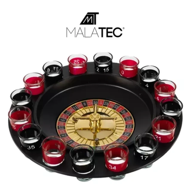 Алкогольна рулетка Malatec з чарками (5900779949942)