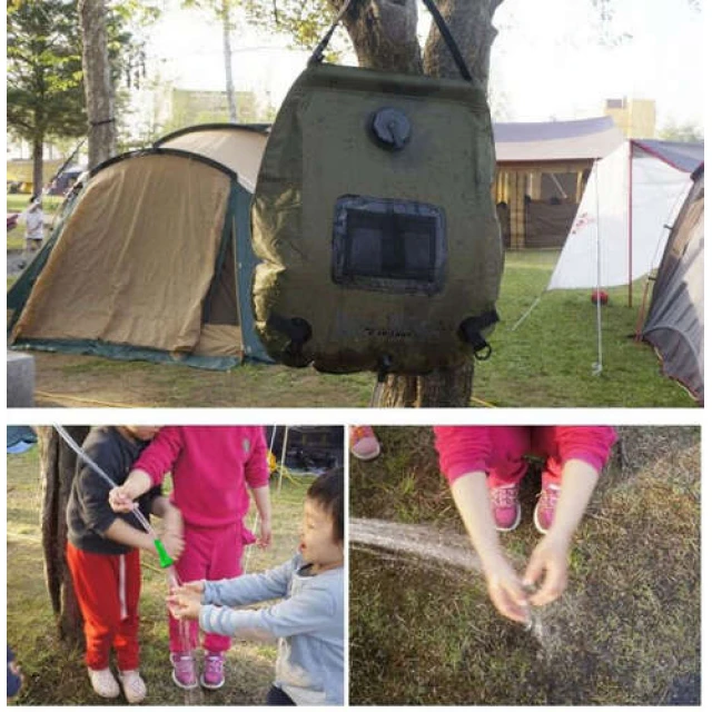 Душ туристичний сонячний Trizand 20 л з термометром (5900779950184)