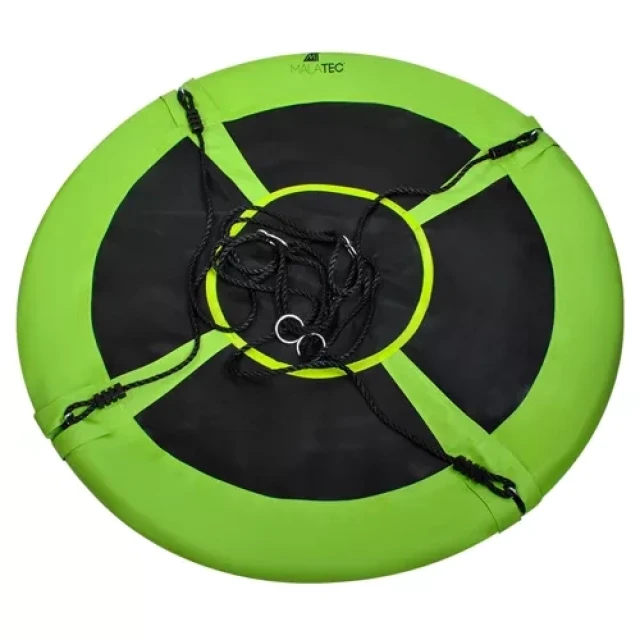 Гойдалка Лелеча гнізда Malatec 100 см до 150 кг Green-Black (5900779950313)