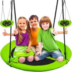 Гойдалка Лелеча гнізда Malatec 100 см до 150 кг Green-Black (5900779950313)