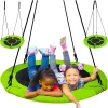 Гойдалка Лелеча гнізда Malatec 120 см до 150 кг Green-Black (5900779950320)