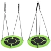 Гойдалка Лелеча гнізда Malatec 120 см до 150 кг Green-Black (5900779950320)