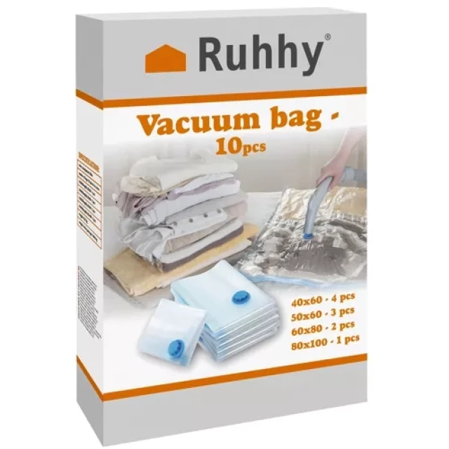 Вакуумні пакети для зберігання Ruhhy 10 шт (5900779950467)
