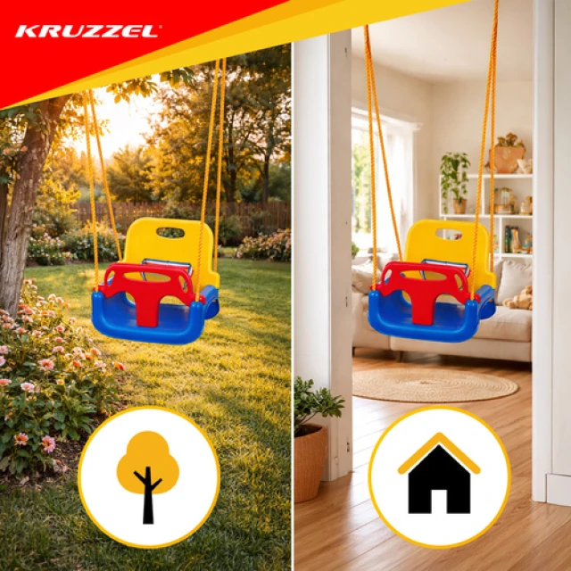 Гойдалка для дітей Kruzzel 3 в 1 (5900779950573)