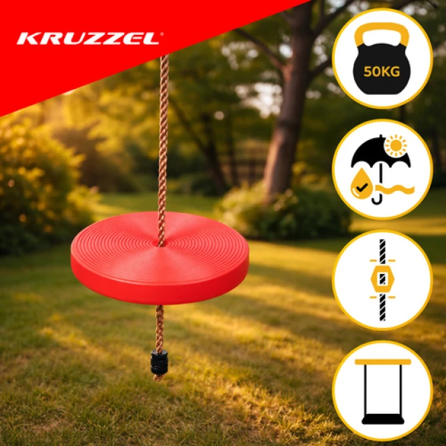 Гойдалка дитяча Kruzzel кругле сидіння (5900779950597)