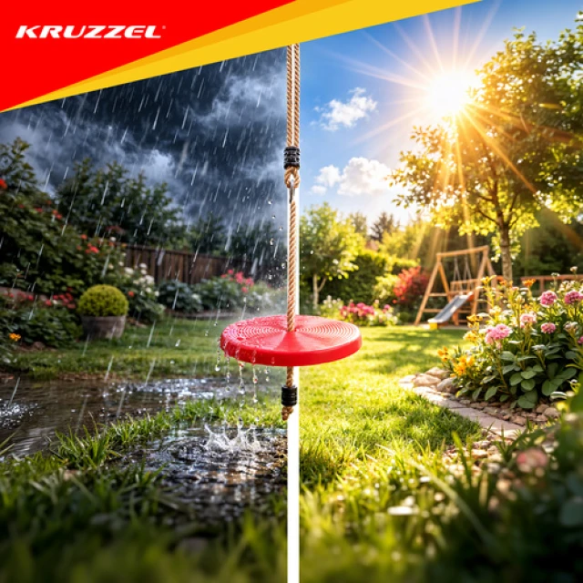 Гойдалка дитяча Kruzzel кругле сидіння (5900779950597)
