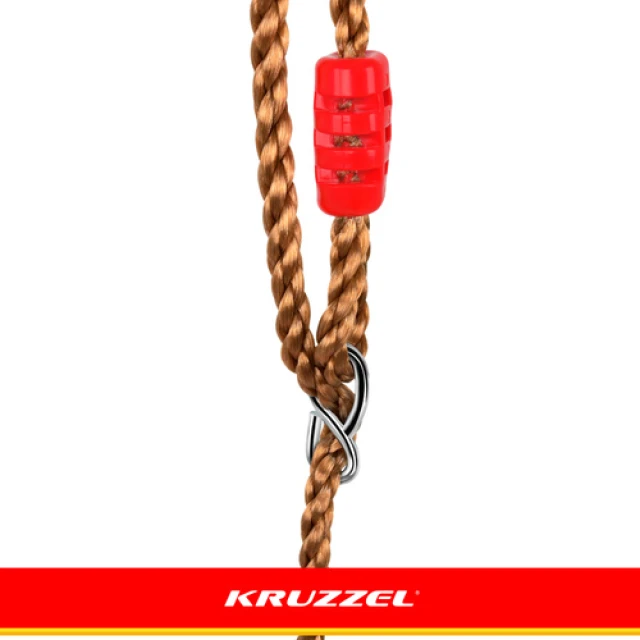 Гойдалка дитяча профільоване сидіння Kruzzel Red (5900779950603)