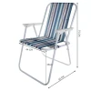 Крісло туристичне Trizand Bergamo посилене Blue (5900779950627)