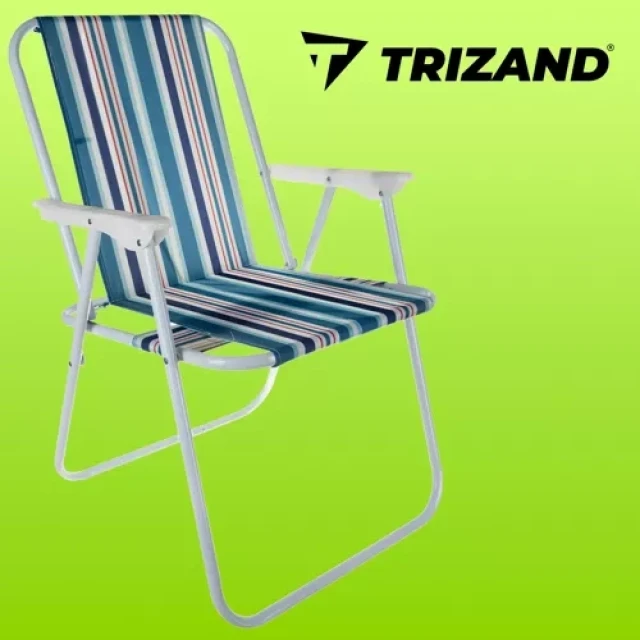 Крісло туристичне Trizand Bergamo посилене Blue (5900779950627)