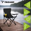 Крісло рибальське складне з підлокітниками Trizand Black (5900779951037)