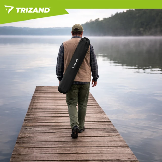 Крісло рибальське складне з підлокітниками Trizand Black (5900779951037)
