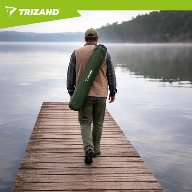 Крісло рибальське складне з підлокітниками Trizand Green (5900779951068)