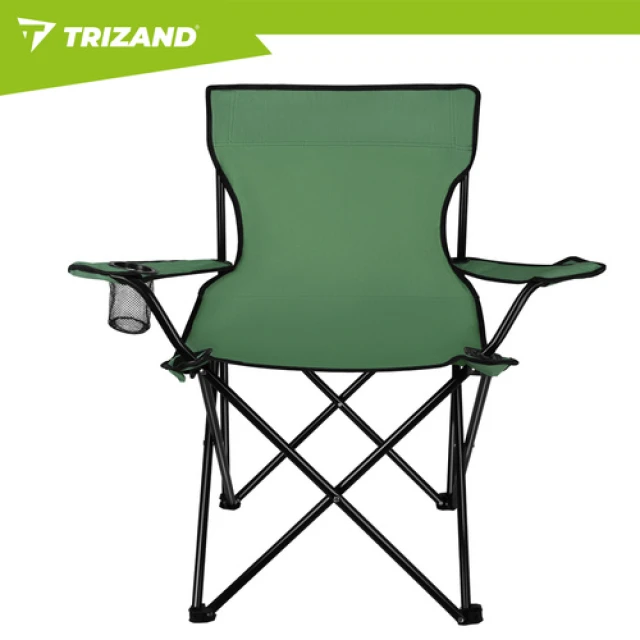 Крісло рибальське складне з підлокітниками Trizand Green (5900779951068)