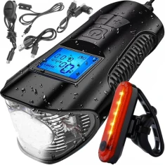 Ліхтар велосипедний Trizand LED зі спідометром 23680 (5900779951099)