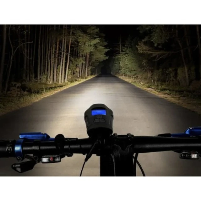 Ліхтар велосипедний Trizand LED зі спідометром 23680 (5900779951099)