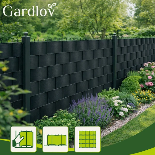Стрічка для огорожі Gardlov 19 см x 35 м 450 г/м² Black (5900779951136)