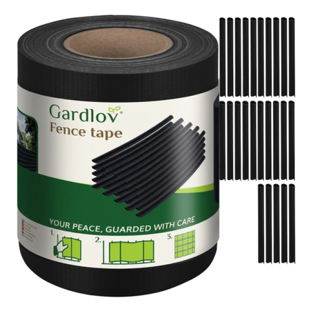 Стрічка для огорожі Gardlov 19 см x 35 м 450 г/м² Black (5900779951136)
