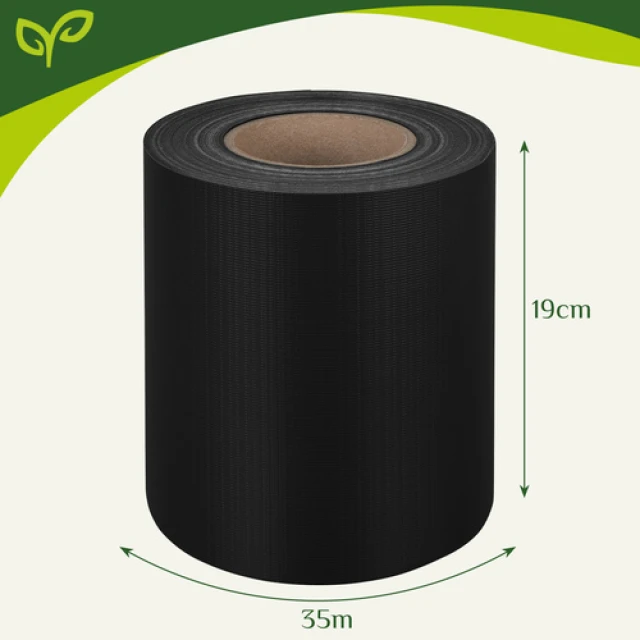 Стрічка для огорожі Gardlov 19 см x 35 м 450 г/м² Black (5900779951136)
