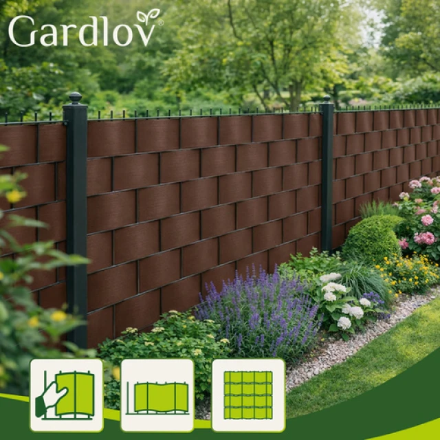 Стрічка для огорожі Gardlov 19 см x 35 м 450 г/м² Brown (5900779951150)