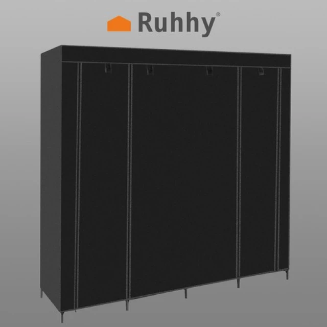 Тканевый шкаф складной Ruhhy 170x170 см 14 полок (5900779951310)