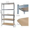 Стелаж складський Malatec 180x90x40 см 5 полиць 875 кг (5900779951372)