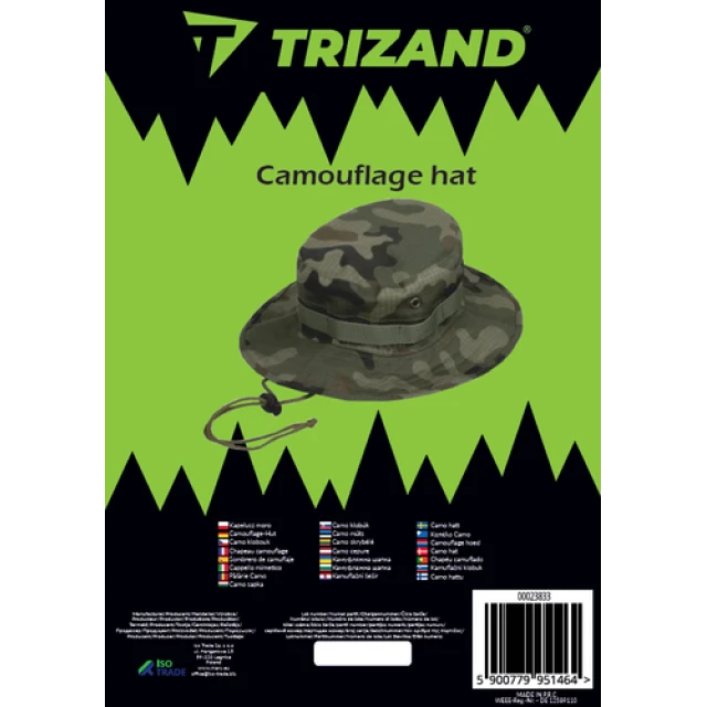 Шляпа рыбацкая камуфляж Trizand 60 см (5900779951464)