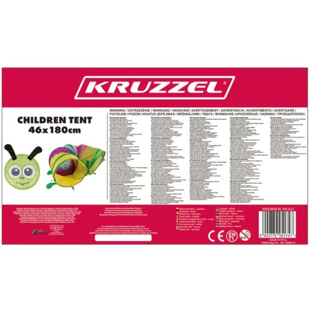 Ігровий тунель для дітей Гусениця Kruzzel (5900779951747)