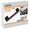 Ручка меблева Ruhhy 10 шт Matte Black (5900779951990)