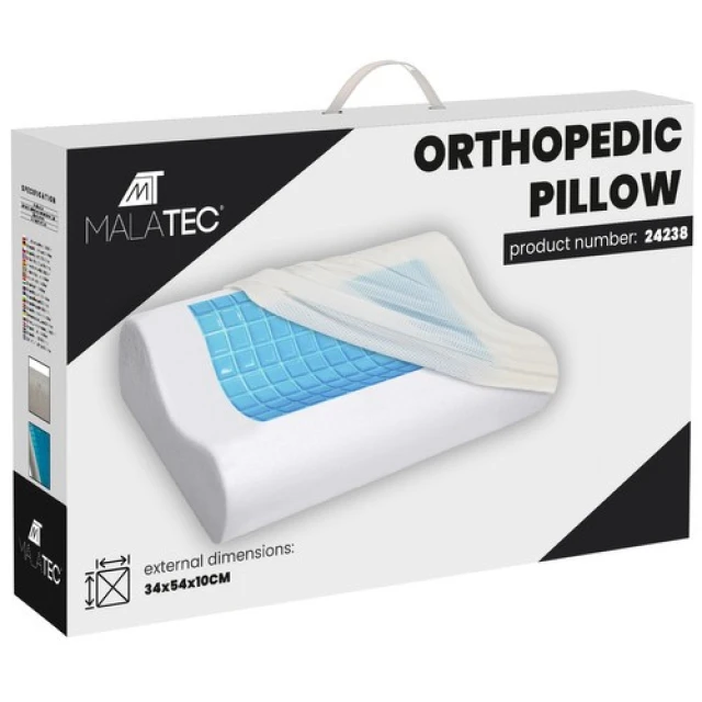 Подушка анатомічна Malatec з пам'яттю форми (5900779952058)