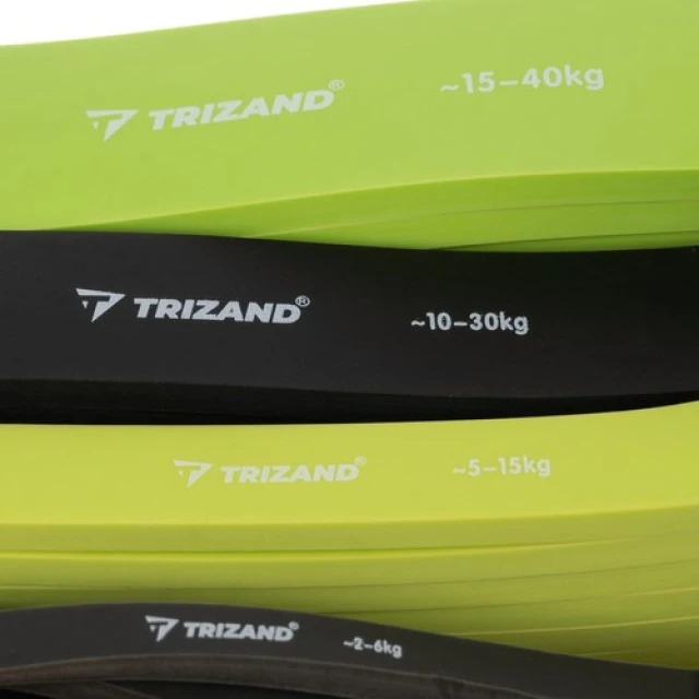 Набір гум для вправ Trizand 4 шт з дверною ручкою (5900779952423)