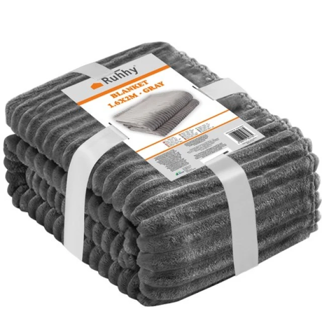 Плед Ruhhy 1,6x2 м Grey (5900779952782)