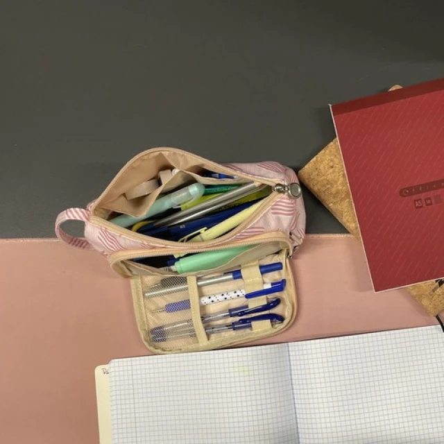 Пенал шкільний двокамерний Maaleo Pink (5900779952850)